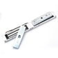 Double door magnetic lock with cable connector and metal mounting bracket