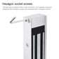 Magnetic door lock with hex socket screws and hex wrench