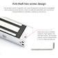 Magnetic lock end plate with anti-tamper hex screw access and included hex key