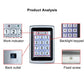 Keypad access control diagram highlighting work indicator, back outlet, fixed screw, backlight
