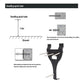 Fingerprint time attendance clock mounting and grounding installation diagram