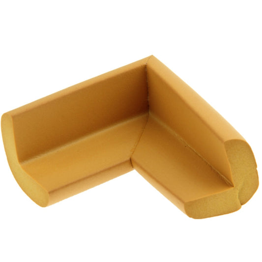 Yellow foam table corner guard set piece, corner-molding protective bumper