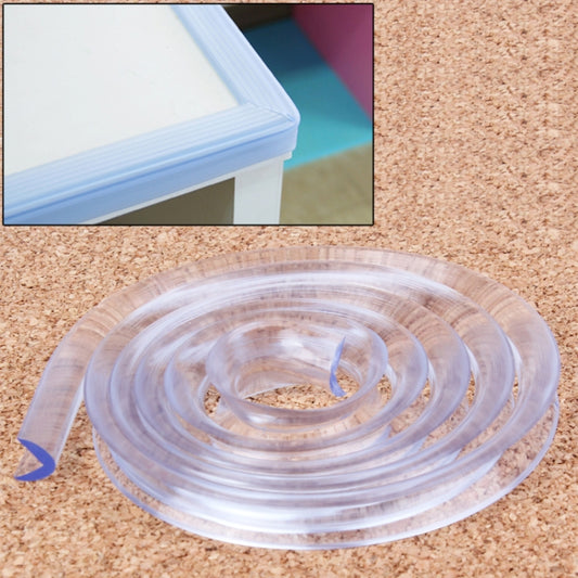 Transparent soft table edge guard strip, 1m roll, clear cushion for baby safety
