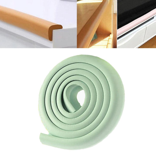 Baby edge cushion foam with self-adhesive tape, brown protective strip on furniture edge