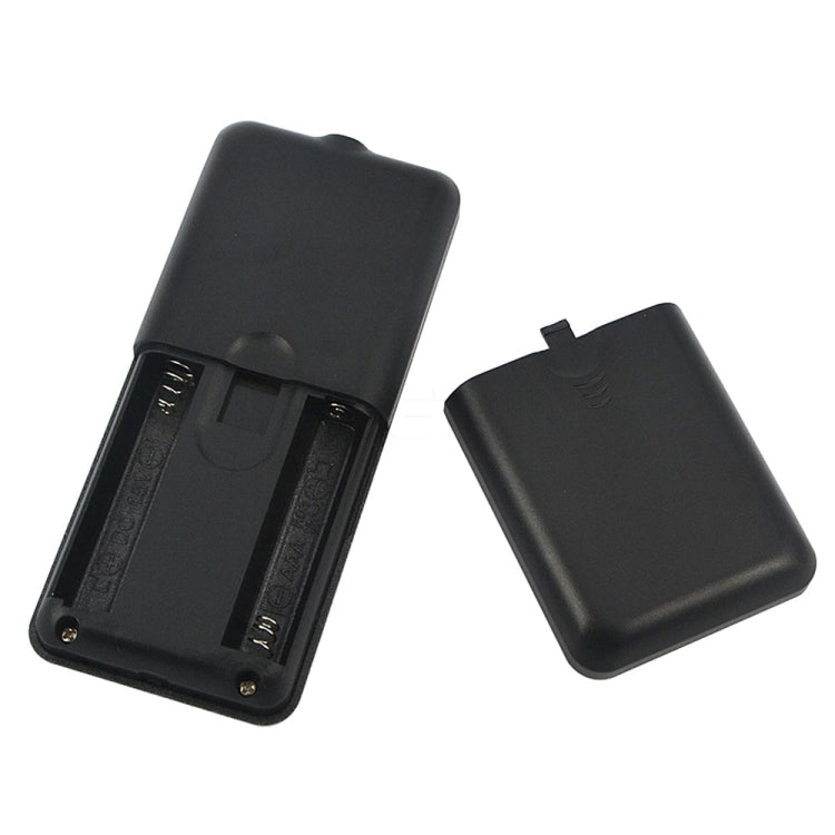 Wireless key finder receiver with open battery compartment cover removed