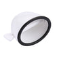 Toothpaste holder squeezer with white dome, black circular rim, and side lever handle