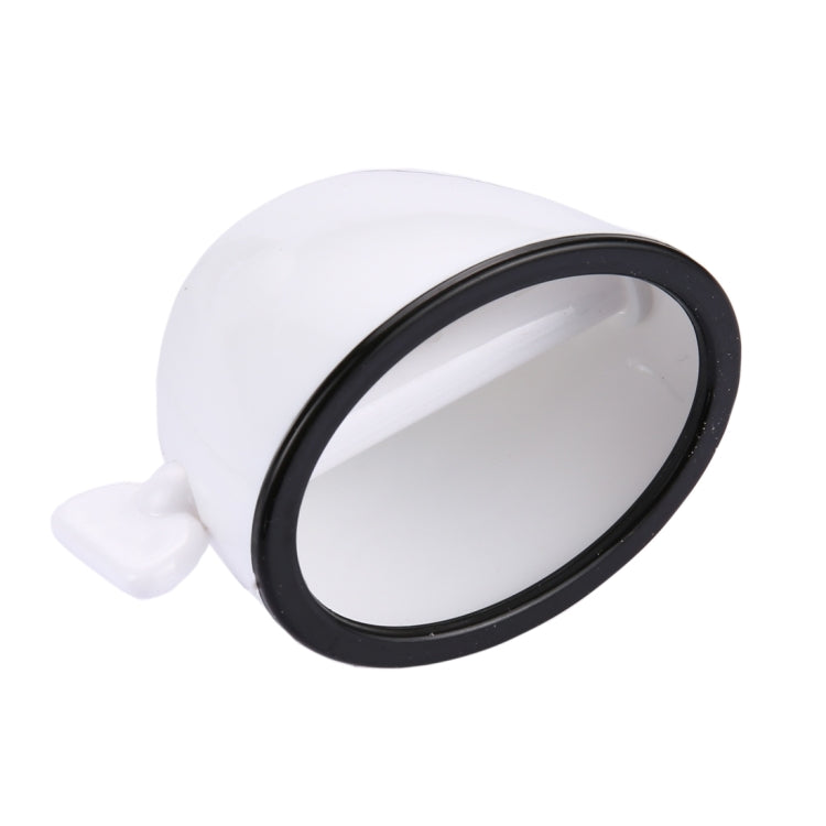 Toothpaste holder squeezer with white dome, black circular rim, and side lever handle