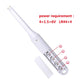 Salinity tester main body with battery compartment and removable probe accessory