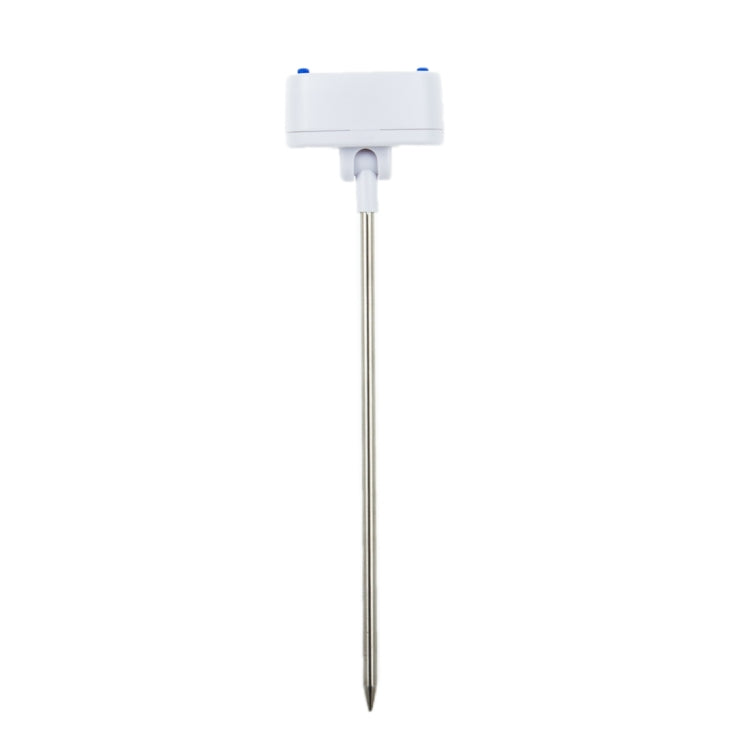 Digital thermometer with protective head and long metal probe