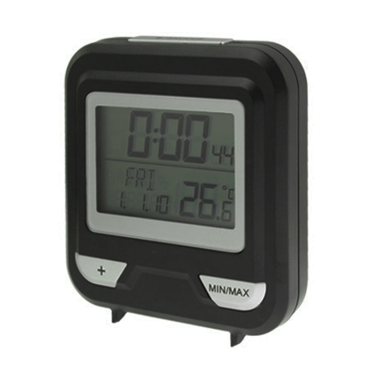 Black digital thermometer LCD display with MIN/MAX and temperature buttons