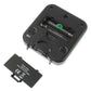 Black digital thermometer back with battery compartment and SET button