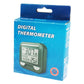 Digital thermometer retail box with product window and 12-month icon