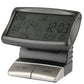 3.5-inch LCD digital car compass tilted front display with temperature and time readouts