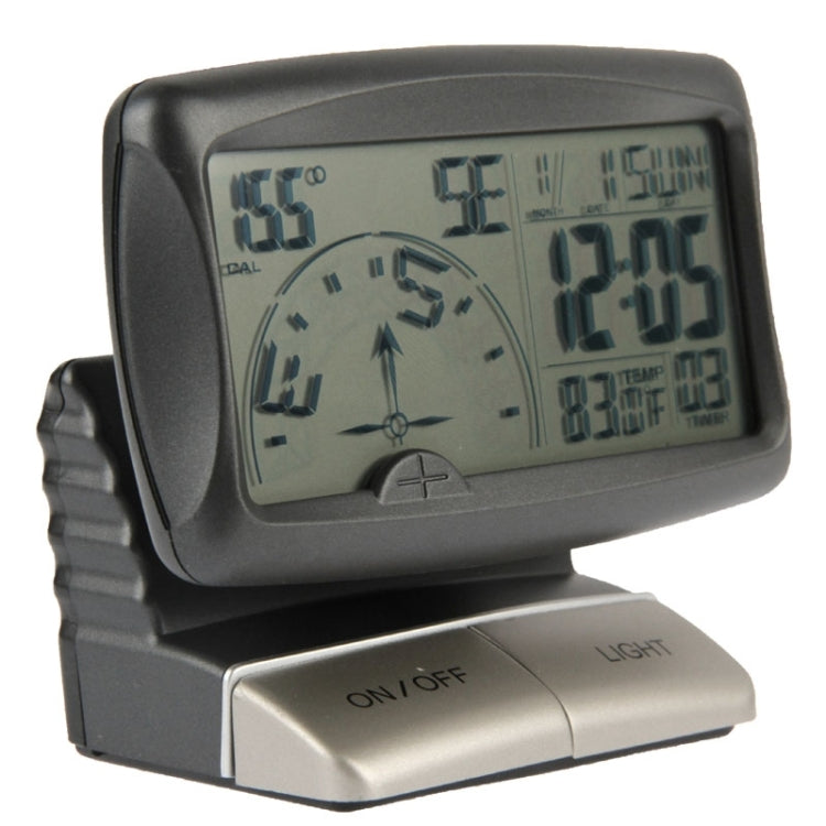 3.5-inch LCD digital car compass front panel with blue backlit compass and numbers