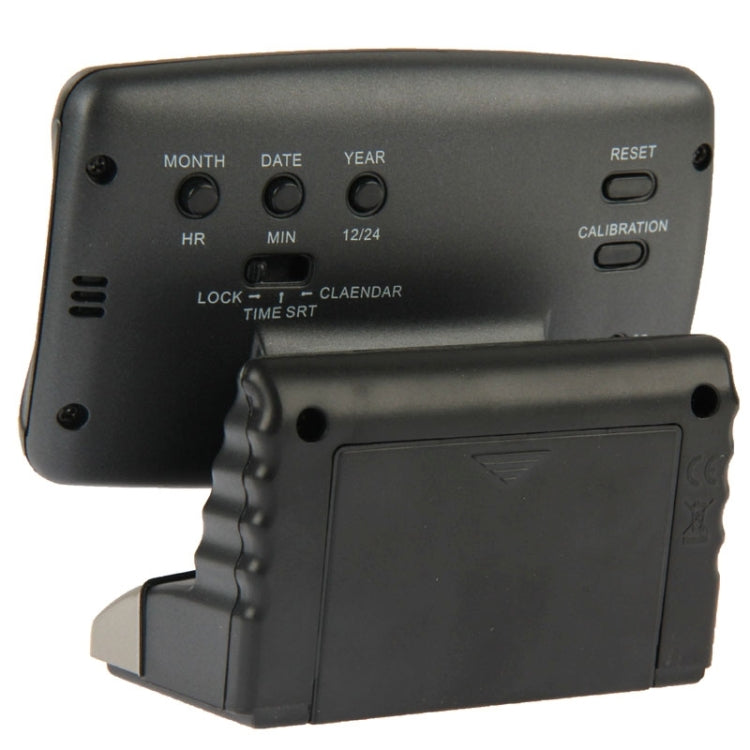 3.5-inch LCD digital car compass back panel with buttons for date, time, and reset