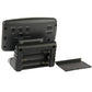 3.5-inch LCD digital car compass back with open battery compartment and mounting stand