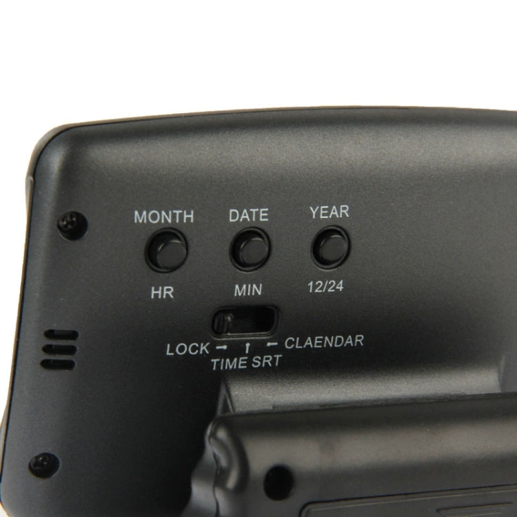3.5-inch LCD digital car compass close-up of rear controls: month, date, year, reset