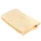 Car wash chamois towel, light beige folded square with plush fabric and curved corner