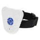 Ultrasonic bark stop collar receiver, white device and black strap with side buckle