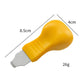 Yellow watch case opener with grey metal head and ridged grip section