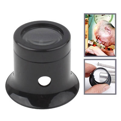 Black watch repair eye loupe magnifier with circular lens