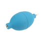 Blue rubber air blower for watch cleaning, small round intake opening