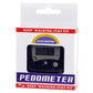 Electronic pedometer retail box with KEEP WALKING-STAY FIT branding and LCD window.