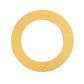 Gold aluminum ignition key ring with a circular inner opening