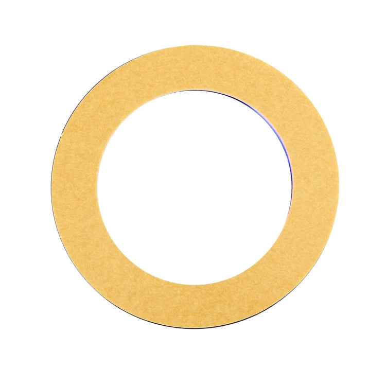 Gold aluminum ignition key ring with a circular inner opening
