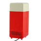Red and cream mini USB beverage cooler/heater showing front vent openings