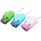 Three animal-shaped emergency LED flashlights with straps in green, blue, and light pink