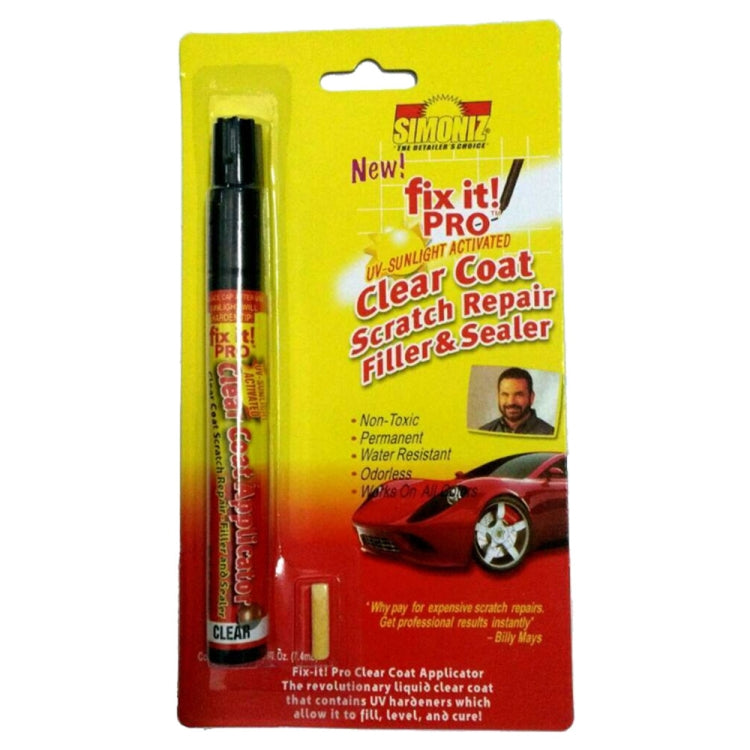 Fix It Pro clear coat scratch repair filler & sealer pen in retail blister package