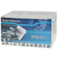 Radar detector retail box with blue global design and E8 branding