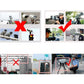 Instruction graphic showing radar detector use in traffic with red X and green check