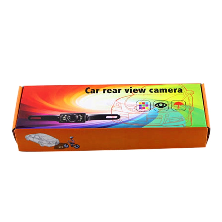 Car rear view camera retail box with colorful graphics