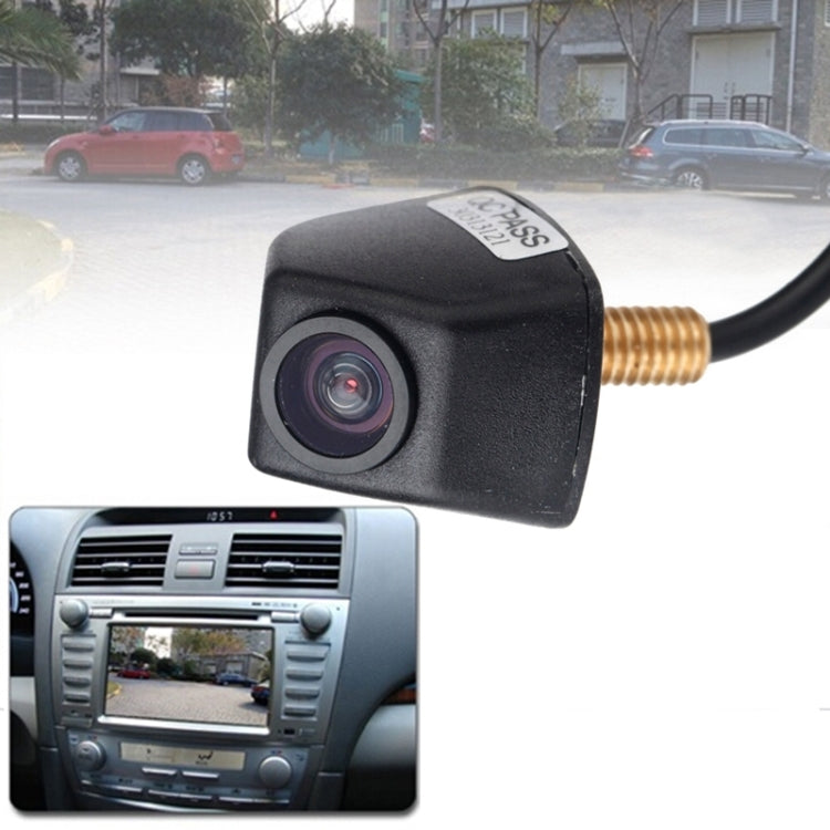 Waterproof rear view camera module with black housing and gold wire connector
