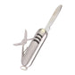 Compact folding tool knife with integrated mini combination lock and key ring