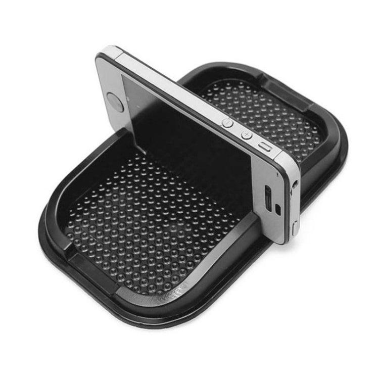 Universal smartphone holder cradle with textured grip, black side clips