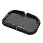Universal smartphone holder with textured base and raised side rails, black
