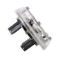 Solar wheel LED light module with clear cover and mounting clips