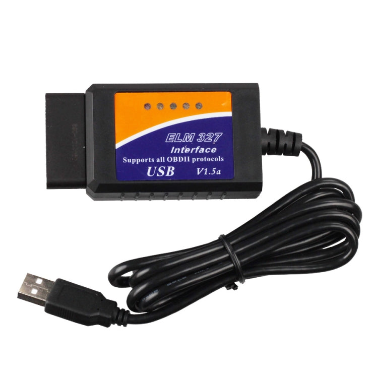 ELM327 Interface OBDII USB V1.5a diagnostic adapter with cable