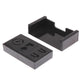 Car clock display mounting bracket and base plate with mounting slots