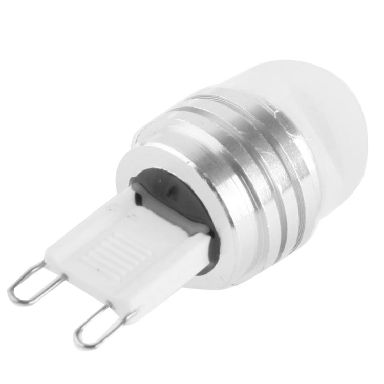 DC 12V LED pin light bulb with clear lens, silver rings, and two prong pins