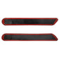 Black exhaust pipe decal set with red-edged backing and outlet opening cutouts