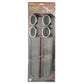 Retail blister pack for exhaust pipe decorative stickers with mesh inserts and chrome rings