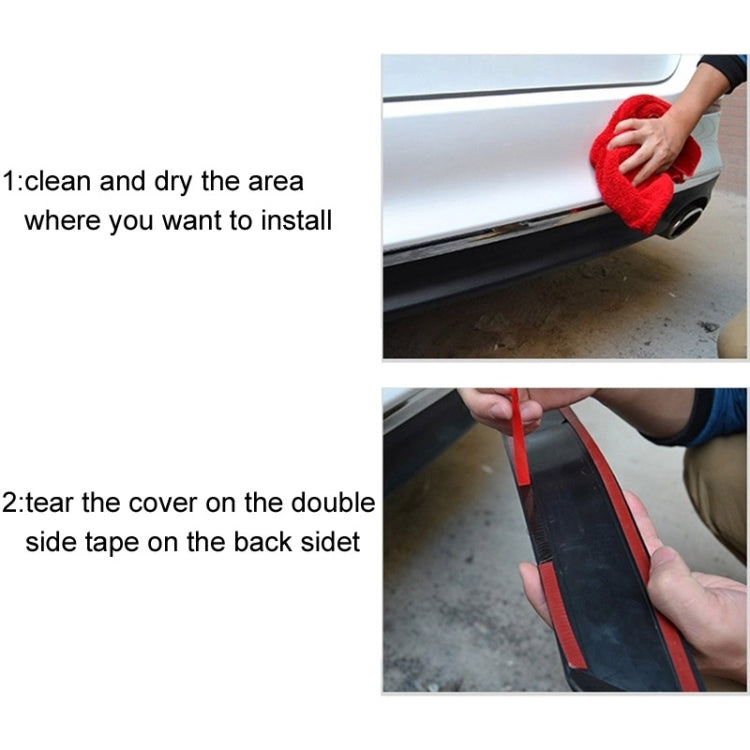 Installing exhaust pipe decorative stickers: peel backing and press onto car trim