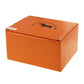 Orange product box with husky graphic and text for car decoration dog