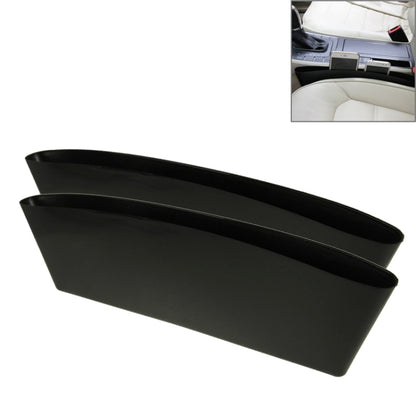 Black car seat gap organizer, curved insert tray