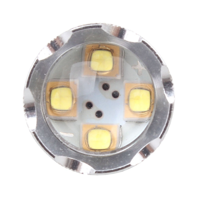 1157 LED brake light bulb front lens with four yellow LED chips