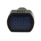 Mini LED voltmeter with large blue digital display window